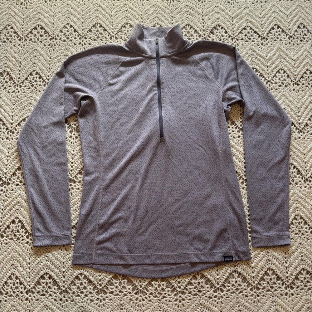 Patagonia Capilene Midweight Zip-Neck Base Layer For Cold Forge Grey Size Large